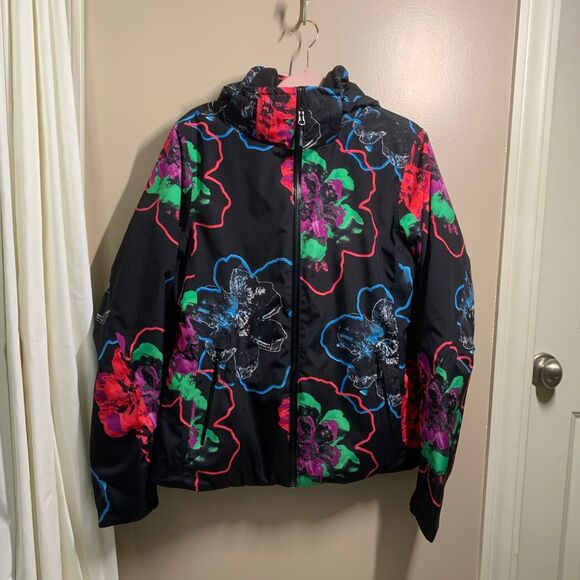 Volkl Nanga Jr. Sensortex Abstract Floral Girl's Ski Winter Coat Size 12 - Picture 2 of 11